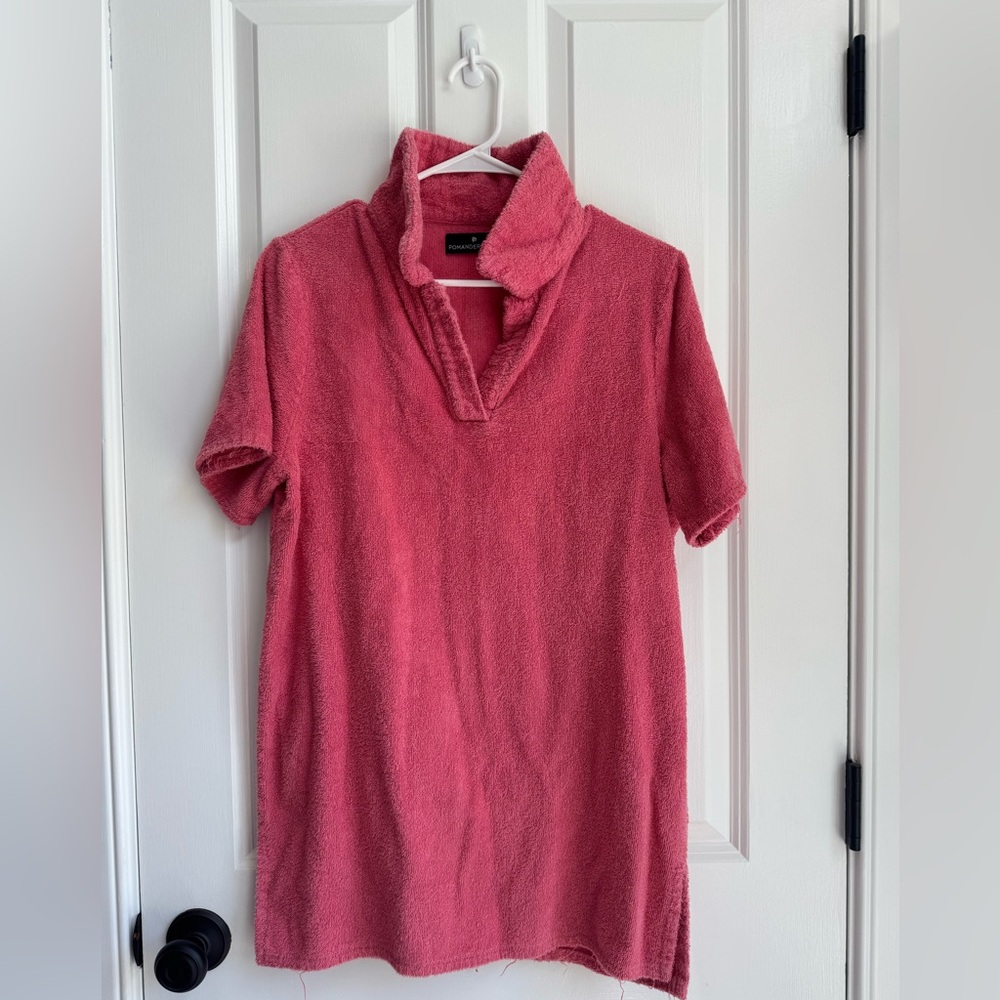 Pomander Place Pink Tunic Short Sleeve Relaxed Fit
